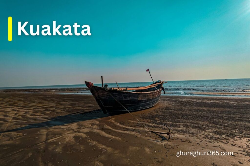 Scenic view of Kuakata Sea Beach in Patuakhali, Bangladesh where both sunrise and sunset can be seen – কুয়াকাটা সৈকত, সূর্যোদয় সূর্যাস্তের স্থান